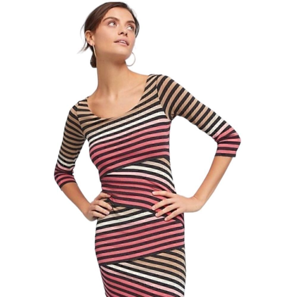 Bailey 44 Stripe Midi Column Dress